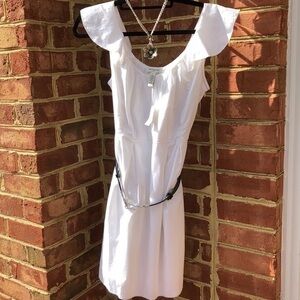 Banana republic NWT crisp wht cotton summer dress